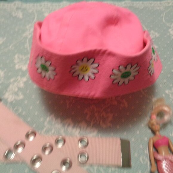 BARBIECORE BEACHY COOL SAILOR HAT COOL BELT & MERMAID DOLLY LOT